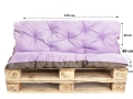 Cuscini per pallet Enkel : Viola chiaro