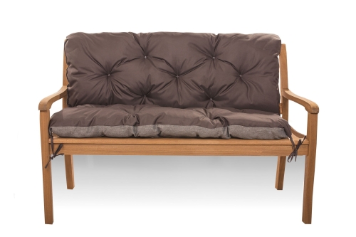 CUSHION FOR A TWO-THREE-SEAT GARDEN BENCH Brown