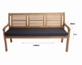 Cuscino per panca da giardino Marina Flat
