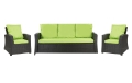 Set di cuscini in rattan :  Lime