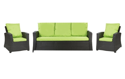 Set di cuscini in rattan :  Lime