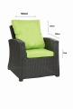 Set di cuscini in rattan :  Lime