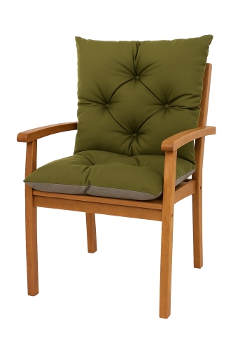 Poduszka na krzesło ogrodowe z oparciem: Zielone