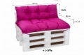 Palettenkissen outdoor Pink