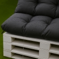 Coussin pour palette extérieur Anthracite: Simple