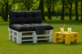 Coussin pour palette extérieur Anthracite: Simple