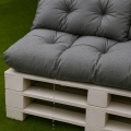 Coussin pour palette extérieur  Gris: Simple
