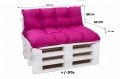 Cuscini per pallet 120 x  Rosa: Simple