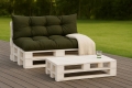 Cuscini per pallet 120 x Verde: Simple