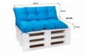 Cuscini per pallet 120 x  Blu: Simple