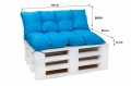 Cuscini per pallet 120 x  Blu: Simple