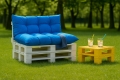 Cuscini per pallet 120 x  Blu: Simple