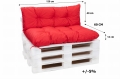 Cuscini per pallet 120 x  Rosso: Simple