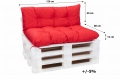 Cuscini per pallet 120 x  Rosso: Simple