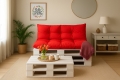 Cuscini per pallet 120 x  Rosso: Simple