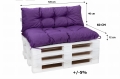 Cuscini per pallet 120 x  Viola: Simple