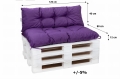 Cuscini per pallet 120 x  Viola: Simple