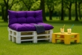 Cuscini per pallet 120 x  Viola: Simple