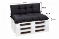 Cuscini per pallet 120 x   Nero: Simple