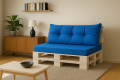 Coussins de palette Mix: Bleu