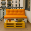 Coussins de palette Mix: Orange