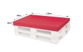 Coussins de palette Flat: Rouge