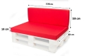 Coussins de palette Flat: Rouge