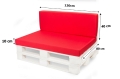 Coussins de palette Flat: Rouge