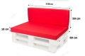 Coussins de palette Flat: Rouge