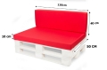 Coussins de palette Flat: Rouge