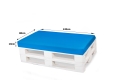 Coussins de palette Flat: Bleu