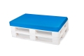 Coussins de palette Flat: Bleu