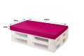 Coussins de palette Flat: Rose