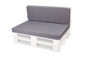 Coussins de palette Flat: Gris