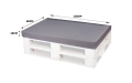 Coussins de palette Flat: Gris
