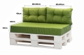 Coussins pour palettes  Vert
