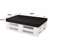 Coussins de palette Flat: Noir
