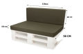Coussins de palette Flat: Vert