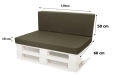 Coussins de palette Flat: Vert