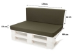 Coussins de palette Flat: Vert