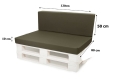Coussins de palette Flat: Vert