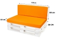 Coussins de palette Flat: Orange