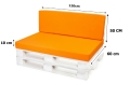 Coussins de palette Flat: Orange