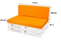 Coussins de palette Flat: Orange