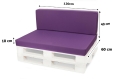 Coussins de palette Flat: Violet