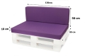 Coussins de palette Flat: Violet