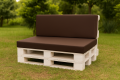 Coussins de palette Flat: Brun