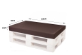Coussins de palette Flat: Brun