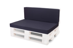 Coussins de palette Flat: Bleu Marine