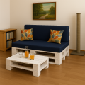 Coussins de palette Flat: Bleu Marine